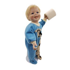vintage ashton drake "catch me if you can" by mary tretter signed porcelain doll